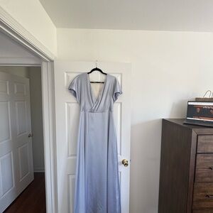 Jenny Yoo Light Blue Maxi Dress